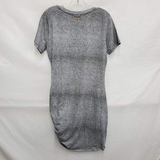 NWT Michael Kors WM's Black & White Dot Sheath Midi Dress Size L image number 2