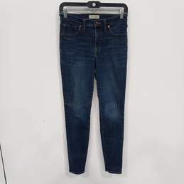 Madewell Women's Blue 9" High Rise Skinny Jeans Size 27