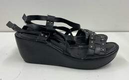 Fossil Leather Strappy Sandals Black 8