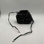 Womens Black Inner Pocket Chain Strap Drawstring Fashionable Bucket Bag image number 1