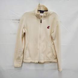 Patagonia Synchilla WM's Fleece Wildcats Full Zipper Cream Color Jacket Size M