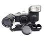 Minolta XG-9 35mm SLR Film Camera w/ 2 Lenses, Flash & Neck Strap image number 1
