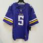 NWT Mens Purple Minnesota Vikings Teddy Bridgewater #5 NFL Jersey Size 52 image number 1