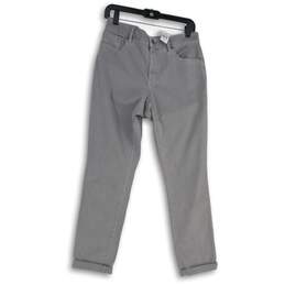 NWT Loft Womens Gray Five Pocket Design Curvy Cropped Skinny Leg Jeans 10/30