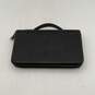 Coach Womens Black Leather Card Holder Zip-Around Wallet Clutch image number 2