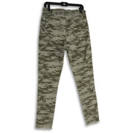 NWT Womens Green Camouflage 5-Pocket Design Skinny Jeans Size Large alternative image