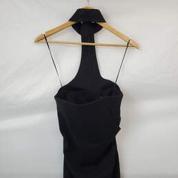 Zara Strapless Halter Black Maxi Dress Size XS w/Integrated Bra alternative image