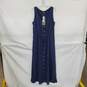 Tommy Bahama Dark Blue Sleeveless Maxi Dress WM Size L NWT image number 1
