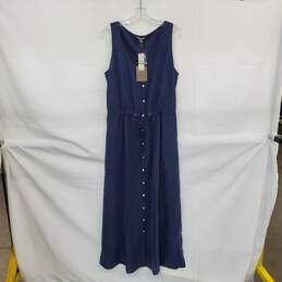 Tommy Bahama Dark Blue Sleeveless Maxi Dress WM Size L NWT