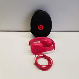 Beats by Dr. Dre Solo HD Headband Over The Ear Headphones Pink with Storage Case alternative image