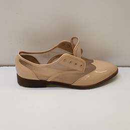 Aldo Beige Patent Leather Oxford Shoes Women US 8.5