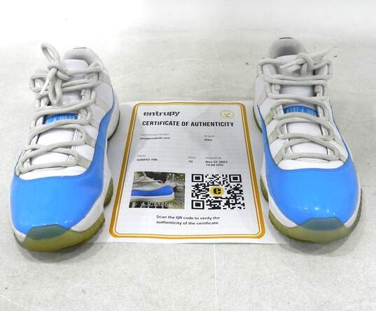 Jordan 11 Retro Low University Blue 2017 Men's Shoe Size 10 image number 1