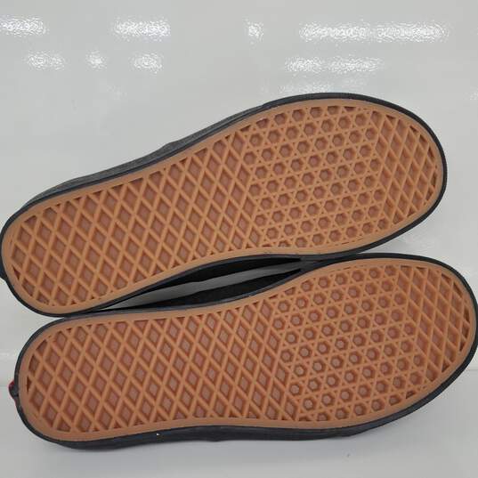 Vans Unisex Black Sneakers Size 8m/9w-NO Lace image number 5