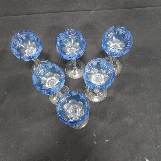 6 Nachtmann Traube Aqua Cut Crystal Wine Glass image number 2