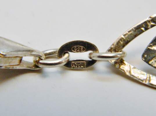 Artisan 925 Byzantine Bali Style & Textured Interlocking Ellipse Chain Bracelets Variety 35.1g image number 5