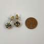Designer Kate Spade Gold-Tone Crystal Pave Stone Ball Stud Earrings image number 3