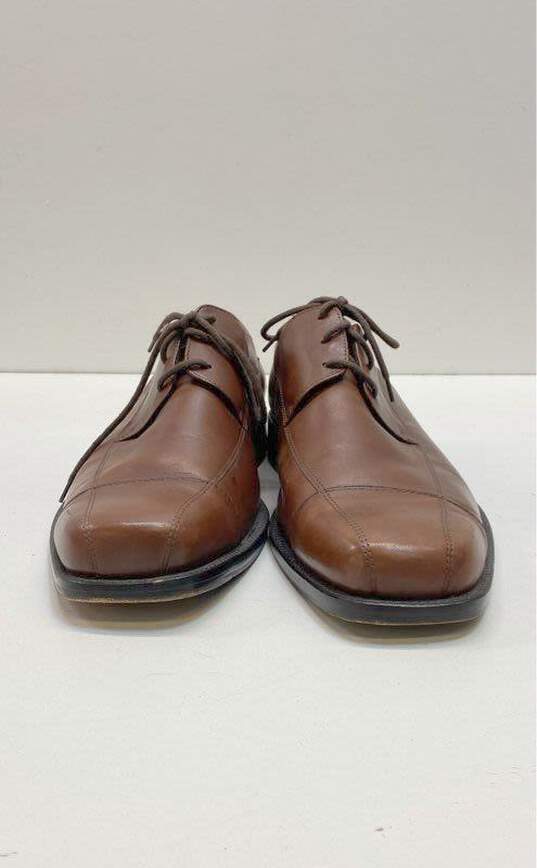 Johnson & Murphy Leather Lace Up Shoes Brown 10 image number 3