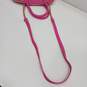 Betsey Johnson Pink Quilted Faux Leather Shoulder Satchel Bag image number 4