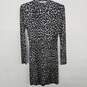 Michael Kors Gray Leopard Print Long Sleeve Dress image number 2
