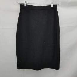 St John Caviar Black Skirt Size 4 alternative image