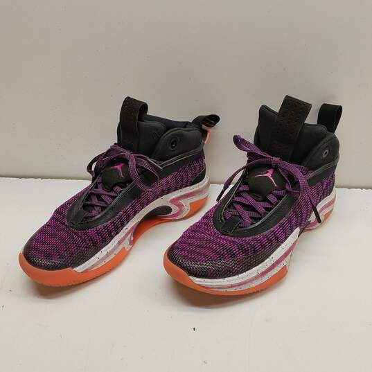 Nike Air Jordan 36 First Light Purple, Black, Orange, White Sneakers CZ2650-004 Size 8.5 image number 6