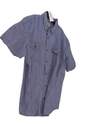 Carhartt Mens Blue Short Sleeve Flap Pocket Button Down Shirt Size XXL image number 2
