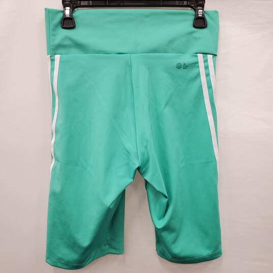 Adidas Women Green Short Tights M NWT image number 2