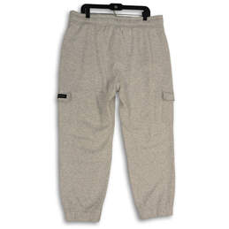 NWT Mens Gray Elastic Waist Slash Pocket Drawstring Jogger Pants Size XXL alternative image