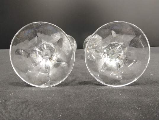 Pair of 10" Glass Champagne Glasses image number 2