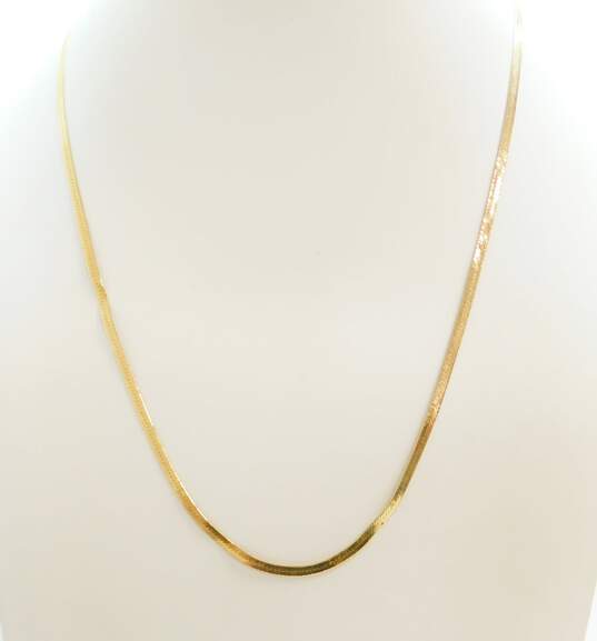 14K Gold Chain Necklace 5.5g image number 1