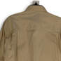 NWT Mens Deep Tan Long Sleeve Spread Collar Formal Dress Shirt Sz 34 /15.5 image number 4