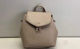 Kate Spade Lizzie Beige Leather Small Backpack Bag
