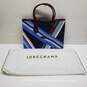 AUTHENTICATED LONGCHAMP PRINTED CANVAS TOTE W/ DUSTBAG 15x12x6in image number 1