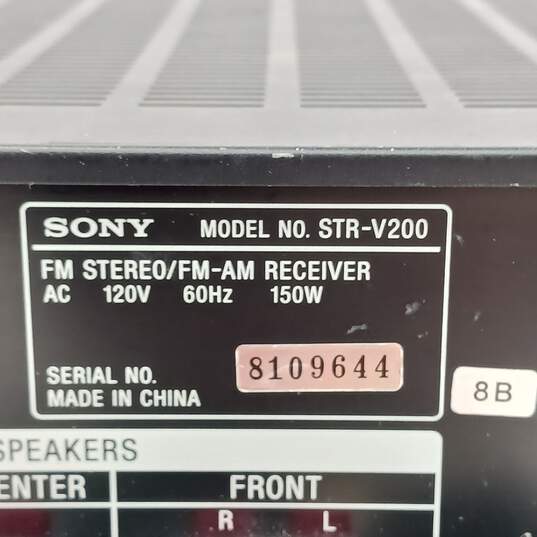 Sony FM Stereo/FM-AM Receiver STR-V200 image number 6