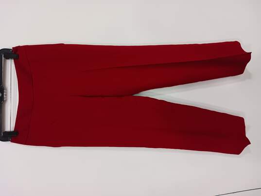 Women's Red Dress Pants Size 4 image number 1