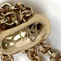 Designer Betsey Johnson Gold-Tone Rhinestone Adjustable Beaded Bracelet image number 4