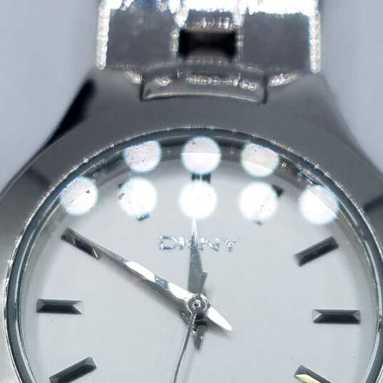 DKNY 28mm case Silver Tone Stainless Steel Bracelet Quartz Watch image number 4