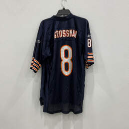 Mens Blue Orange NFL Chicago Bears Rex Grossman #8 Football Jersey Size L alternative image