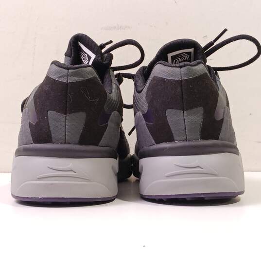 Lakai Men's USA 9 Grey And Black W/ Purple Shoes image number 4