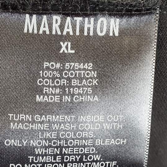 Marathon Men Black Polo T Shirt S NWT image number 4
