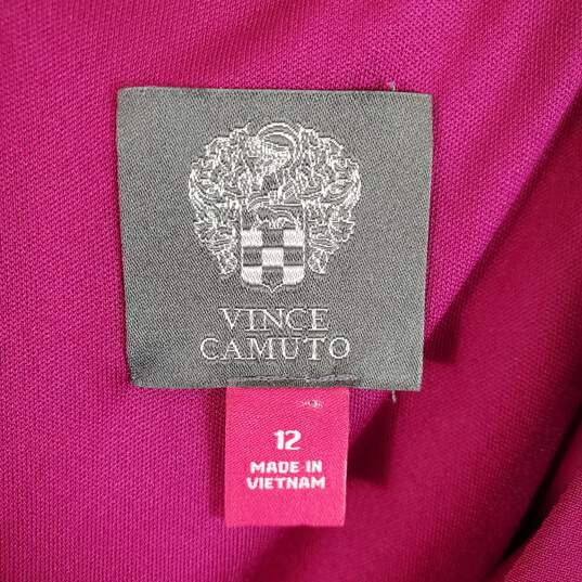 Vince Camuto Women Pink Cinched Dress Sz 12 image number 3