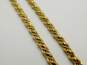 18K Two Tone Gold Twisted Rope Chain Necklace 32.4g image number 3