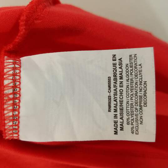 Nike Men T Shirt L Red image number 4