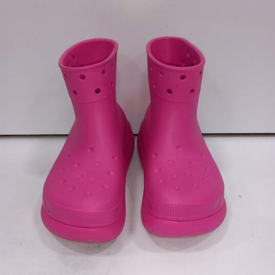 Hot Pink Crocs Unisex Platform Boots Size M3W5 image number 1