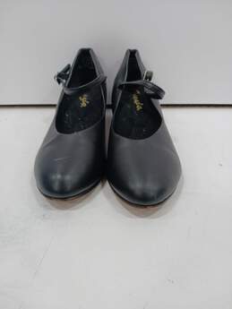 Capezio Black Dance Leather Heels Size 7.5