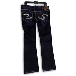 Womens Blue Denim Medium Wash 5-Pocket Design Straight Leg Jeans Size 31X33 alternative image
