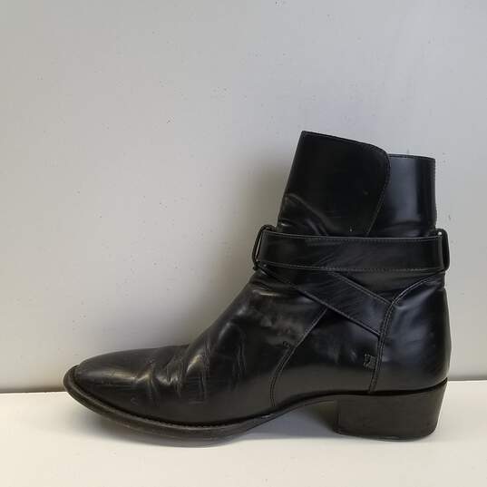 Amiri Leather Riding Buckle Boots Black 9 (Size 43) image number 2