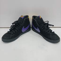 Nike Blazer High Black, Purple & Yellow Sneakers Size 9.5 alternative image