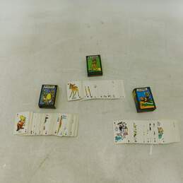 VTG Disney Minature Card Game Russell Mfg. Bambi Snow White Three Little Pigs