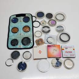 Vintage Mixed Lot Movie Tech Cinematography Camera Lens Filters - 2.4lbs